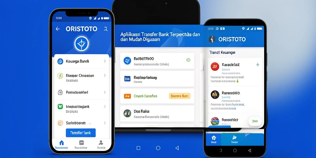 Tampilan antarmuka ORISTOTO untuk fungsi Transfer Bank yang sederhana dan efisien.