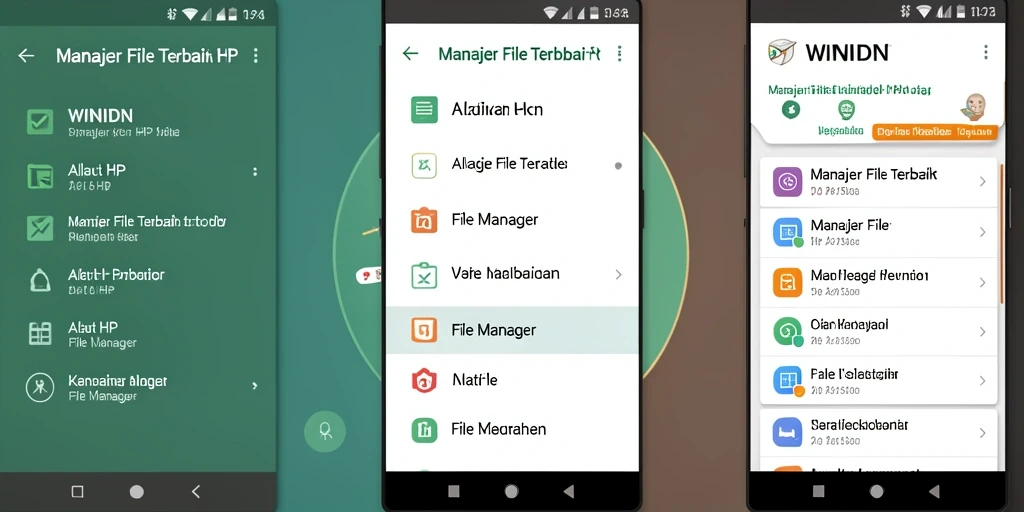 Tampilan antarmuka utama WINIDN untuk pengelolaan file yang efisien.
